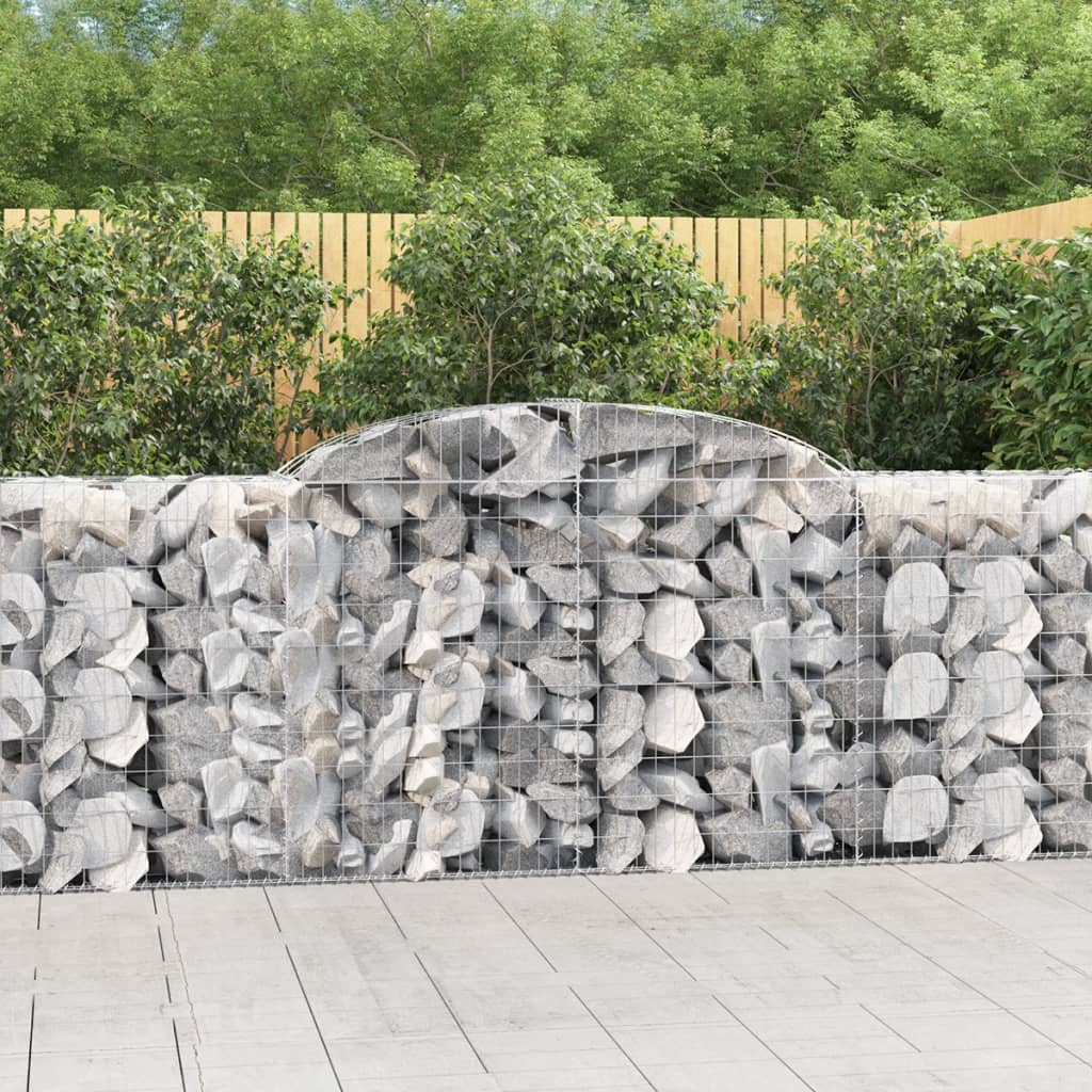 Schanskorven 20 st gewelfd 300x50x100/120 cm ijzer – afbeelding 1