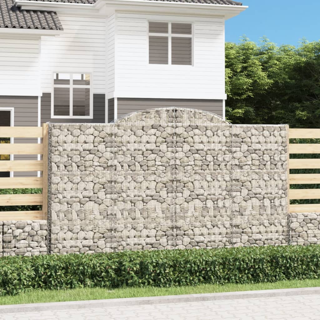 Schanskorven 17 st gewelfd 300x50x180/200 cm ijzer – afbeelding 1