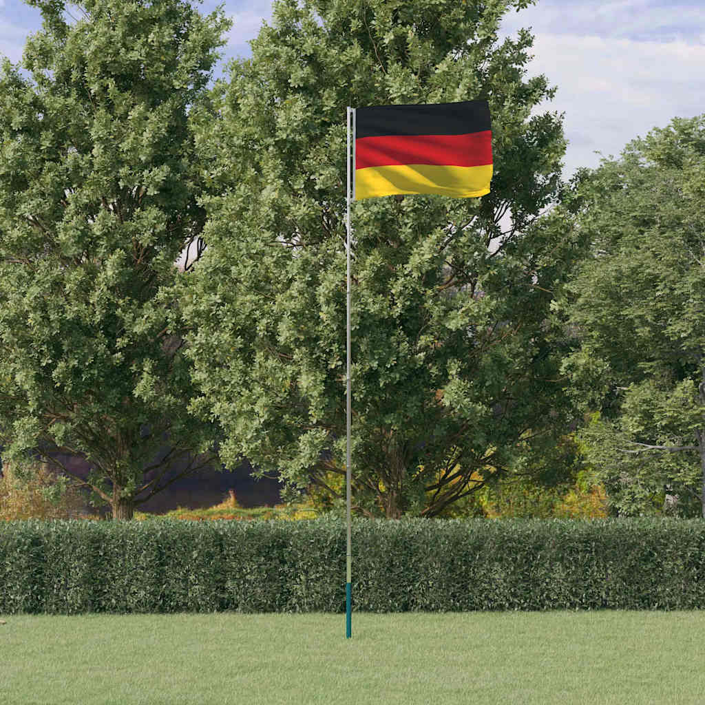 Vlag met vlaggenmast Duitsland 5,5 m aluminium