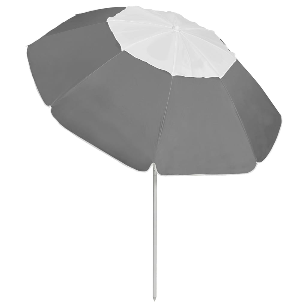 Strandparasol 300 cm antracietkleurig – afbeelding 3