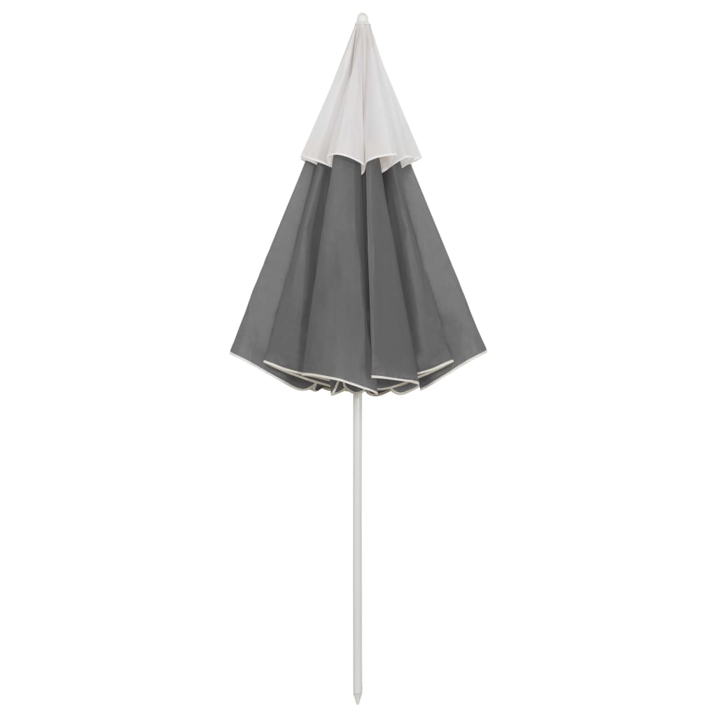 Strandparasol 300 cm antracietkleurig – afbeelding 4
