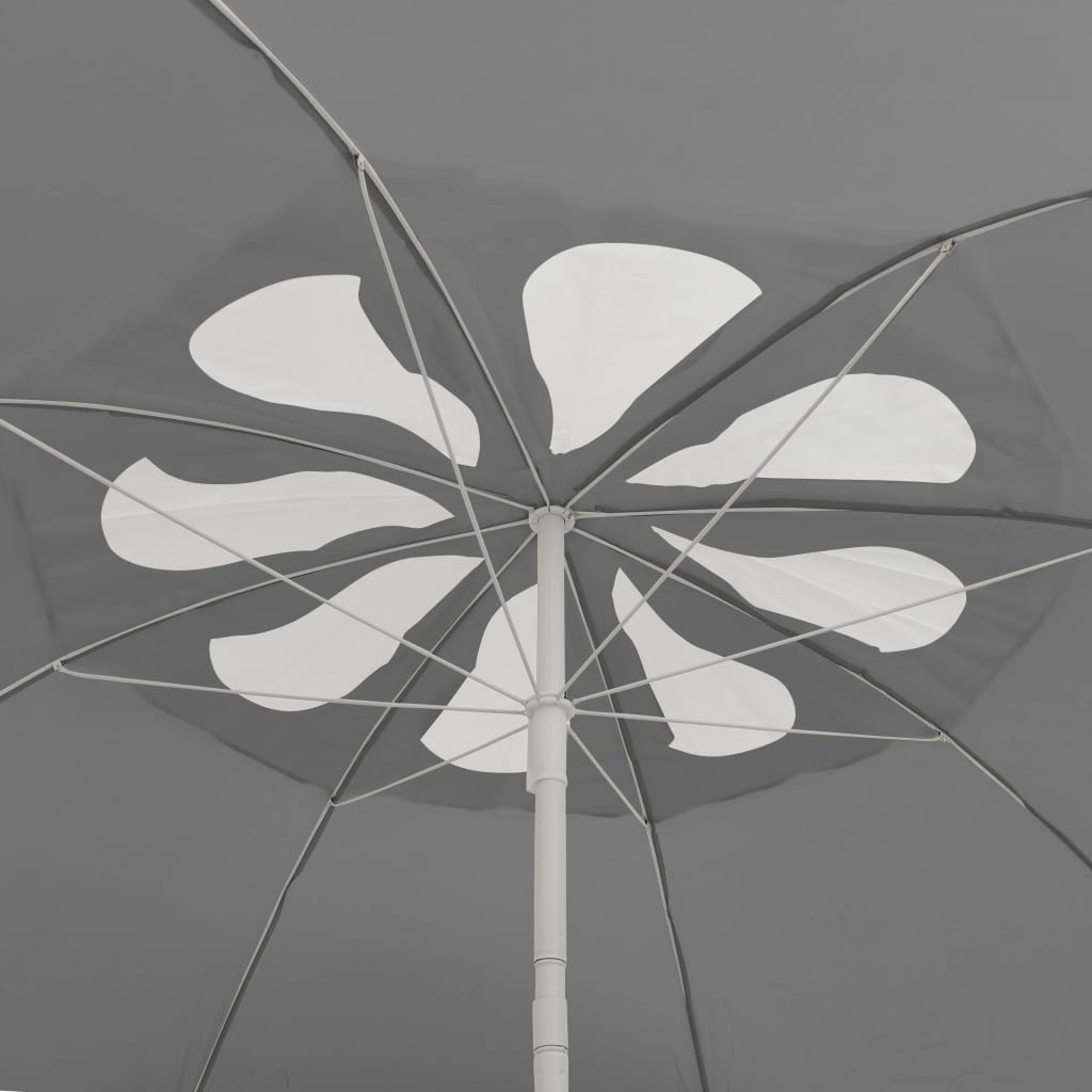 Strandparasol 300 cm antracietkleurig – afbeelding 5