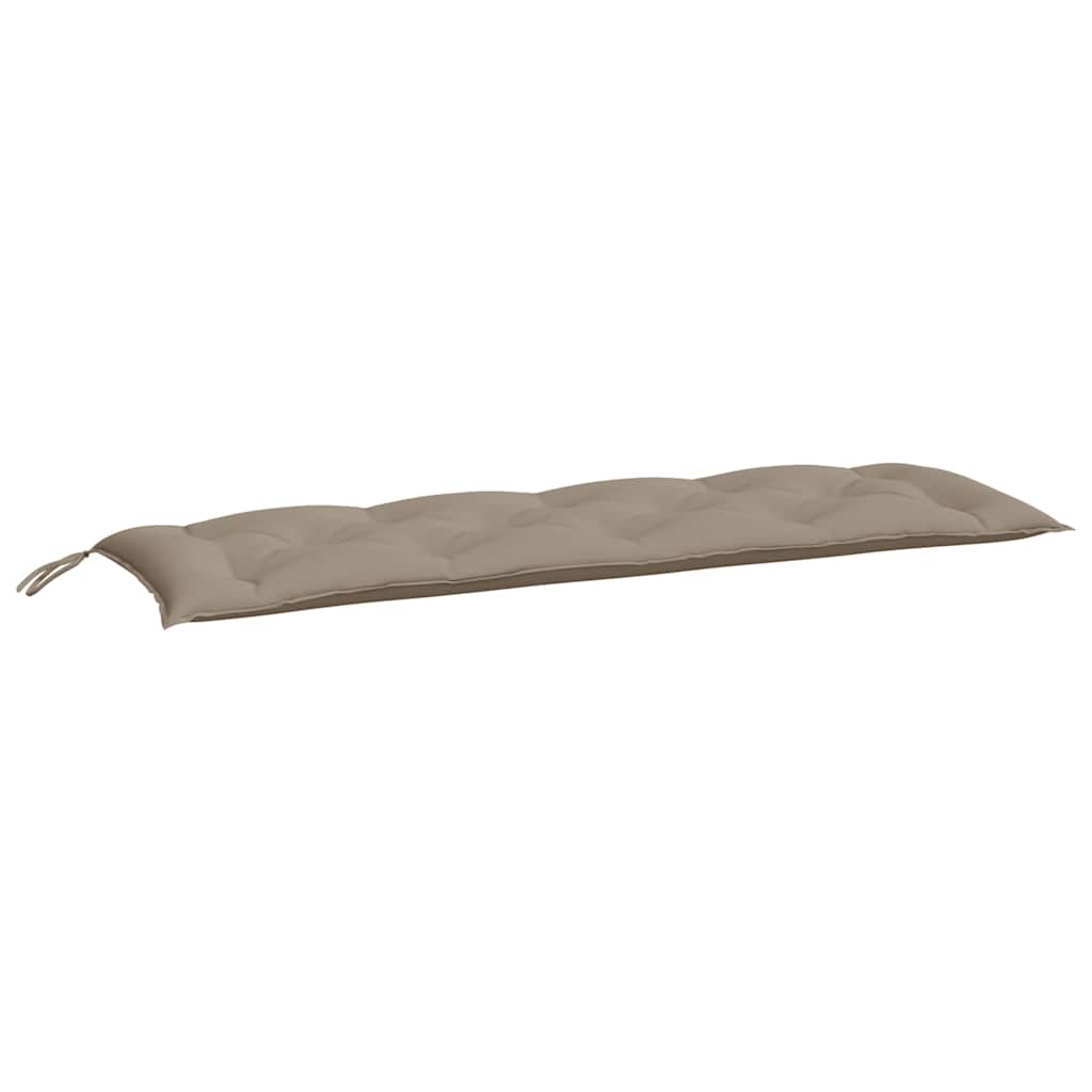 Tuinbankkussen 150x50x7 cm oxford stof taupe – afbeelding 2