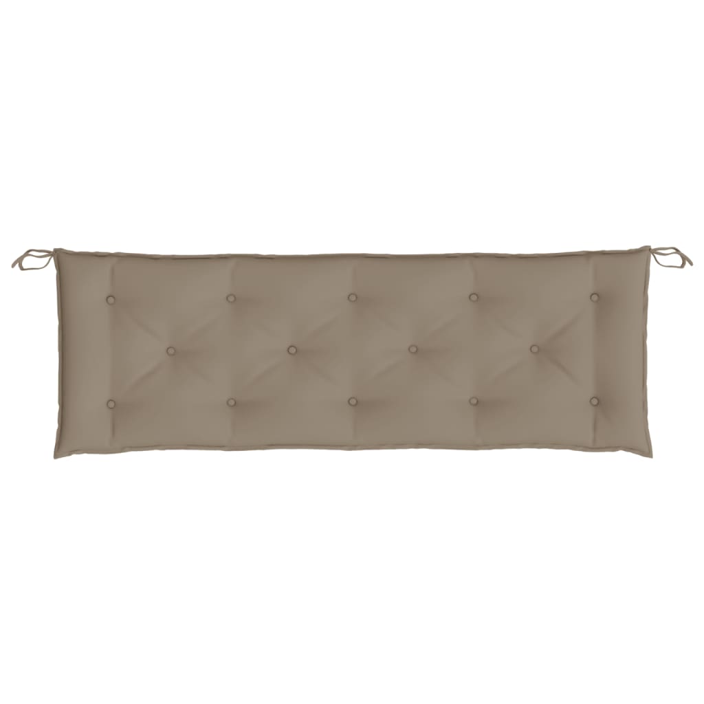 Tuinbankkussen 150x50x7 cm oxford stof taupe – afbeelding 4