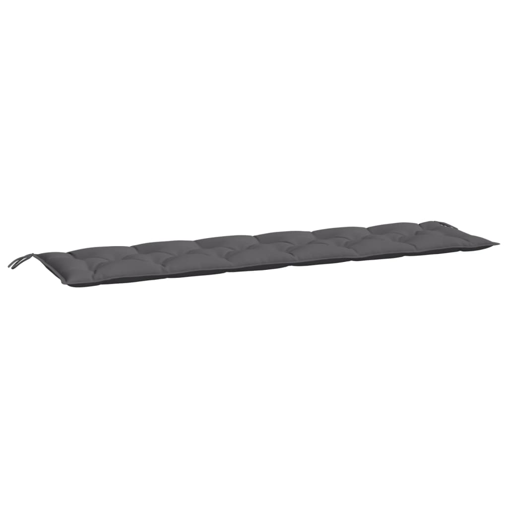 Tuinbankkussen 200x50x7 cm oxford stof antracietkleurig – afbeelding 2
