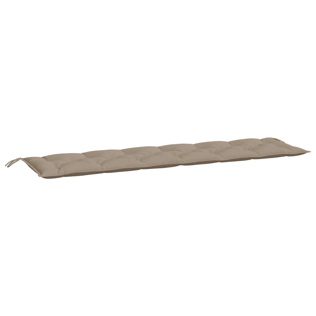 Tuinbankkussen 200x50x7 cm oxford stof taupe – afbeelding 2