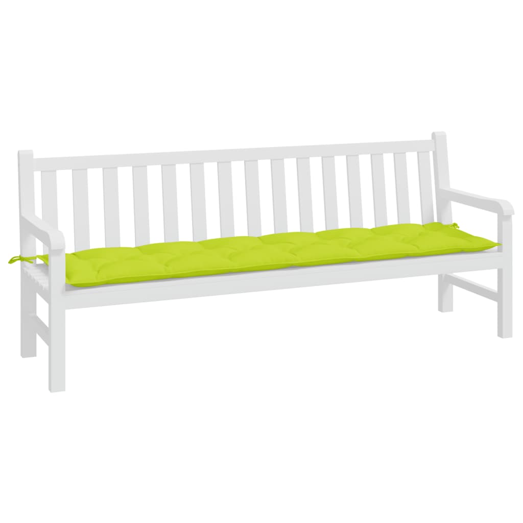 Tuinbankkussen 200x50x7 cm oxford stof heldergroen – afbeelding 3