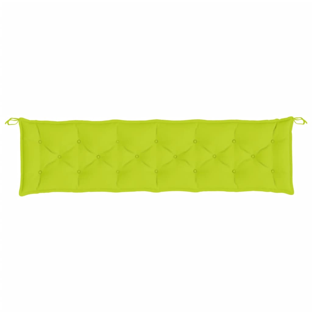 Tuinbankkussen 200x50x7 cm oxford stof heldergroen – afbeelding 4