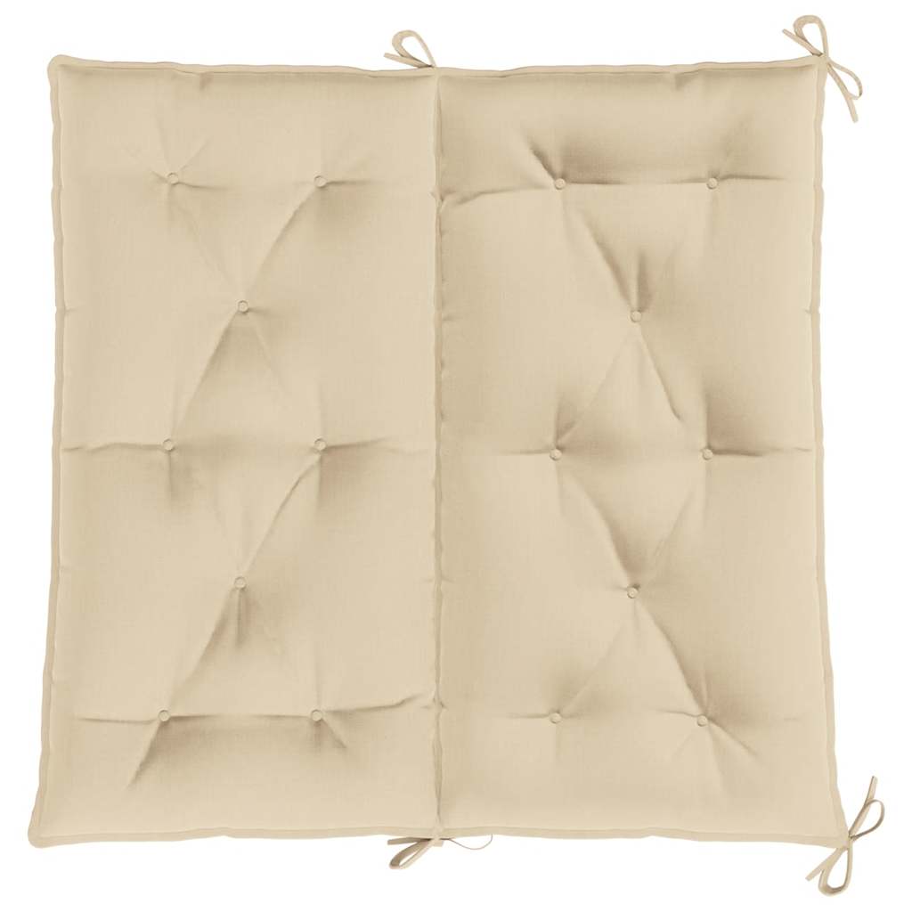 Tuinbankkussen 100x(50+50)x7 cm oxford stof beige – afbeelding 6