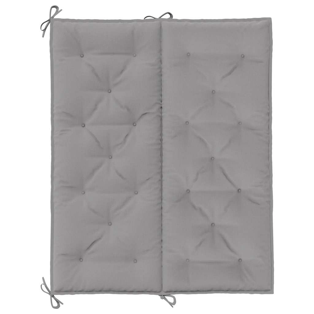 Tuinbankkussen 120x(50+50)x7 cm oxford stof grijs – afbeelding 6