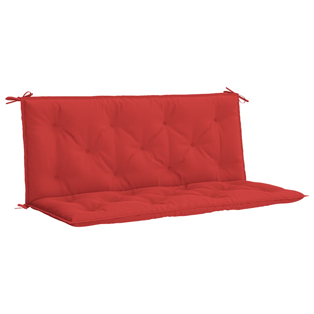 Tuinbankkussen 120x(50+50)x7 cm oxford stof rood – afbeelding 2