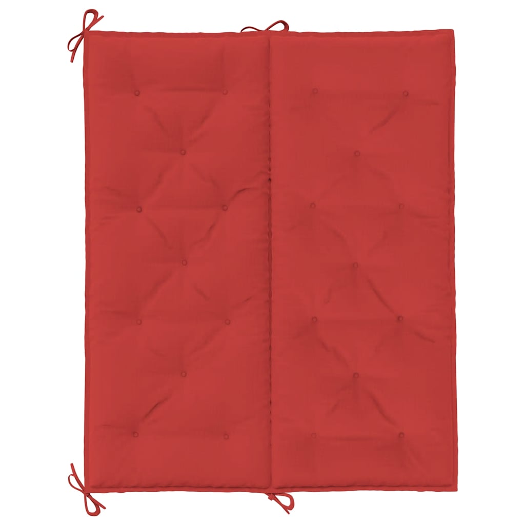 Tuinbankkussen 120x(50+50)x7 cm oxford stof rood – afbeelding 6