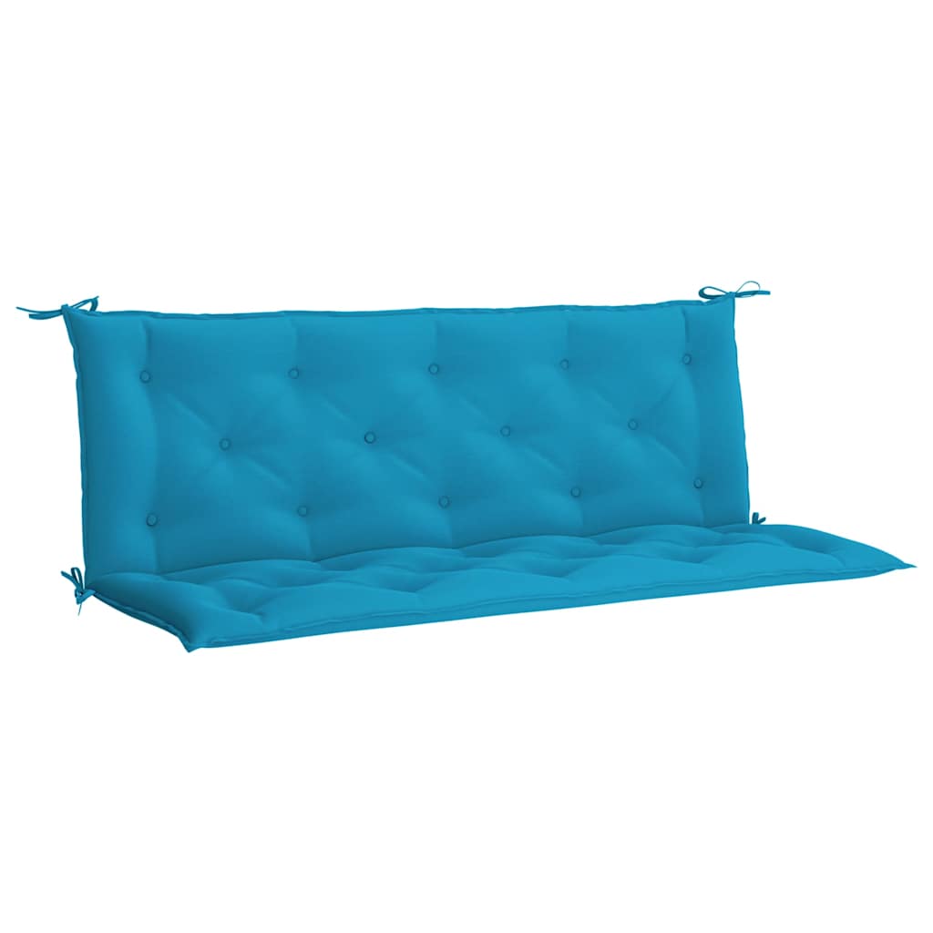 Tuinbankkussen 150x(50+50)x7 cm oxford stof lichtblauw – afbeelding 2