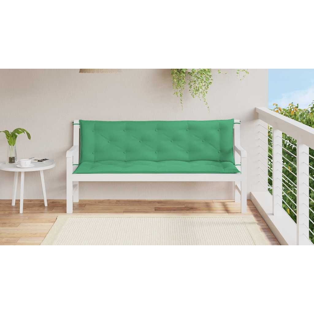 Tuinbankkussen 150x(50+50)x7 cm oxford stof groen – afbeelding 3