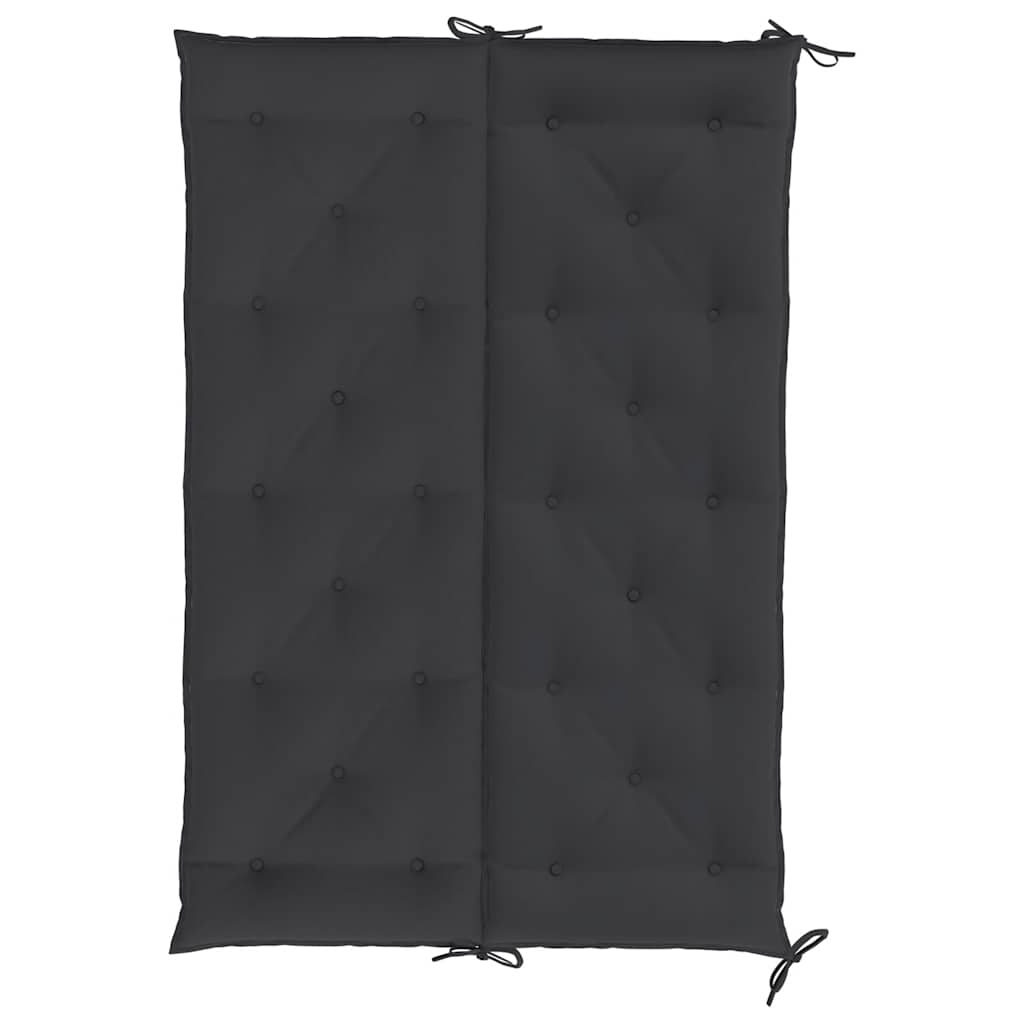 Tuinbankkussen 150x(50+50)x7 cm oxford stof zwart – afbeelding 5