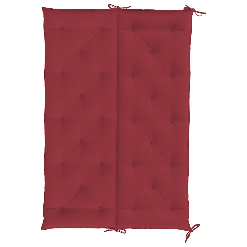 Tuinbankkussen 150x(50+50)x7 cm oxford stof wijnrood – afbeelding 6
