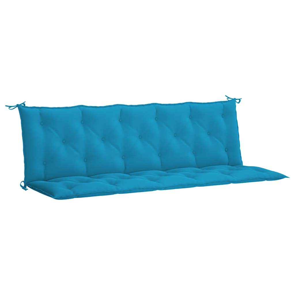Tuinbankkussen 180x(50+50)x7 cm oxford stof lichtblauw – afbeelding 2