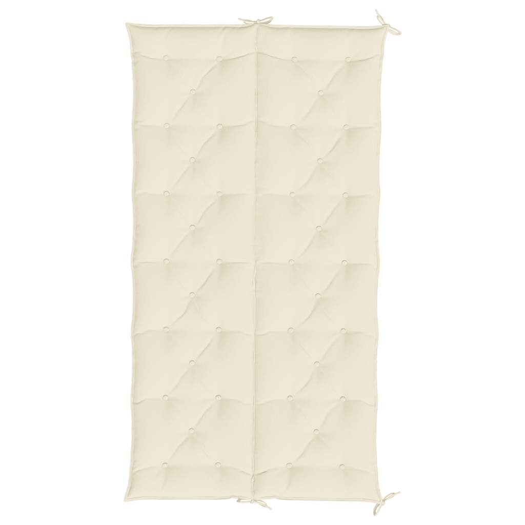 Tuinbankkussen 200x(50+50)x7 cm oxford stof crèmewit – afbeelding 5