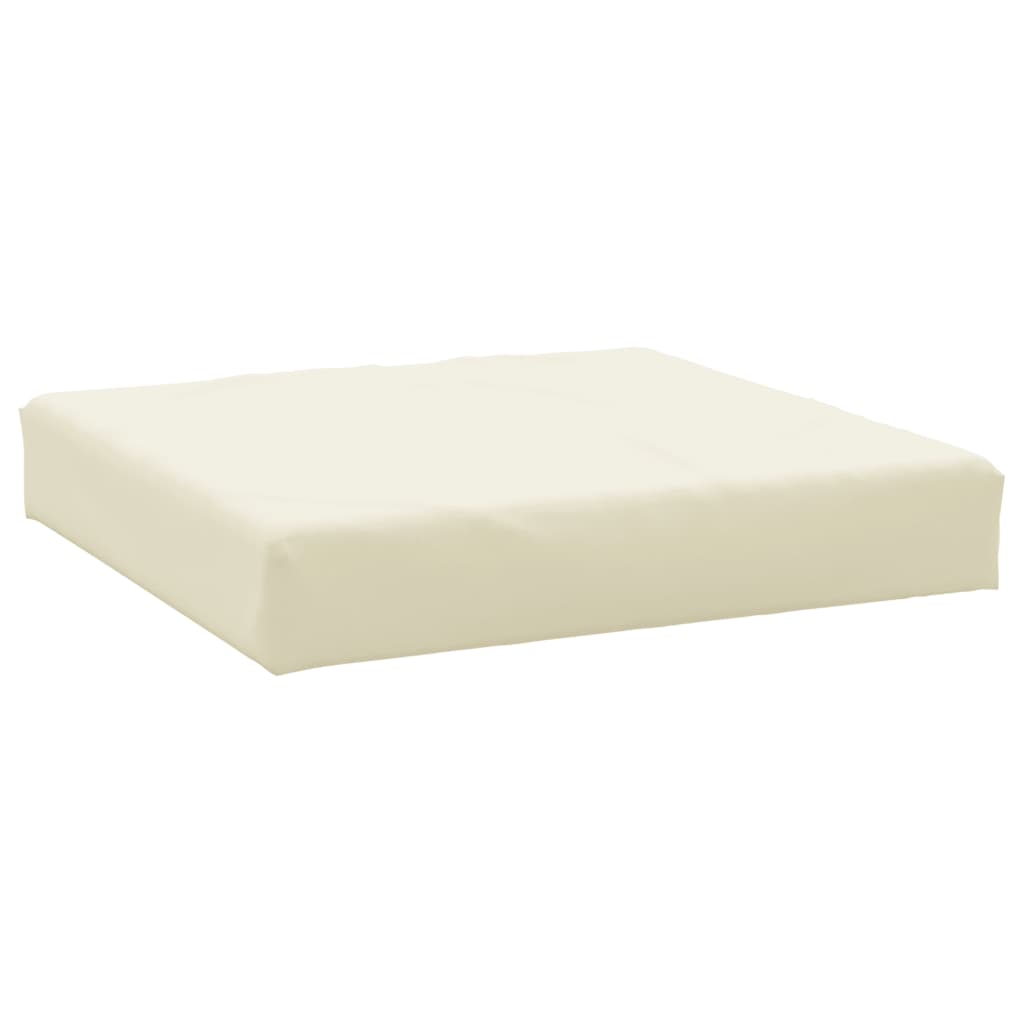 Palletkussen 60x60x6 cm oxford stof crèmekleurig – afbeelding 2