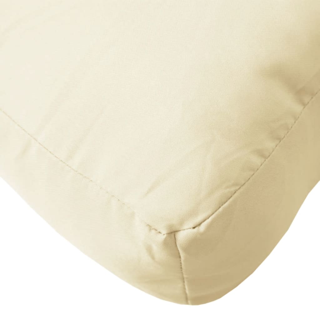 Palletkussen 60x60x6 cm oxford stof crèmekleurig – afbeelding 5