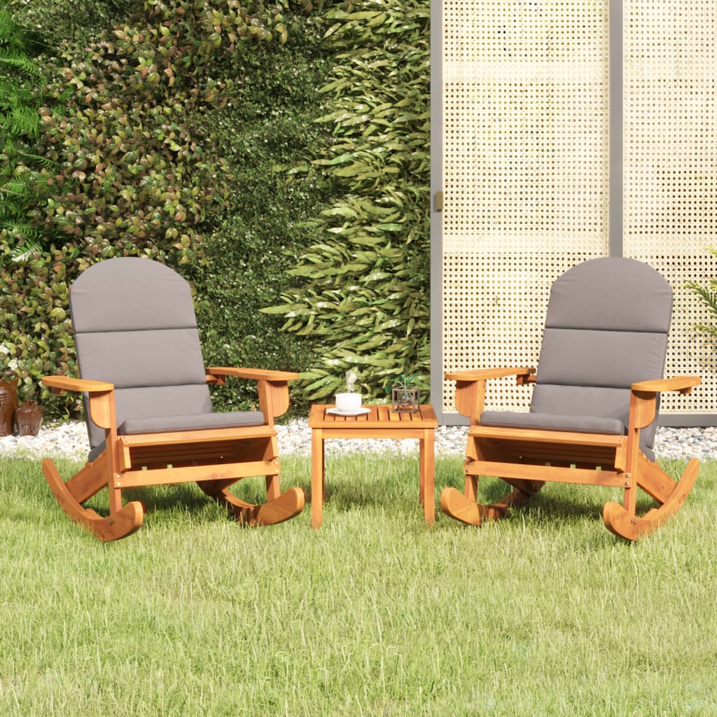 3-delige Loungeset Adirondack massief acaciahout – afbeelding 1