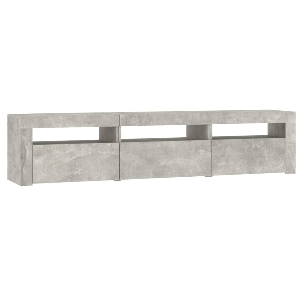 Tv-meubel met LED-verlichting 180x35x40 cm betongrijs – afbeelding 6