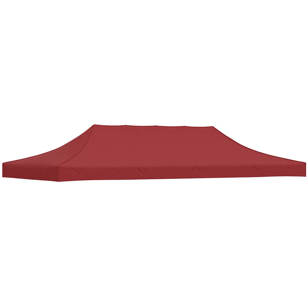 Partytentdak 270 g/m² 6x3 m bordeauxrood