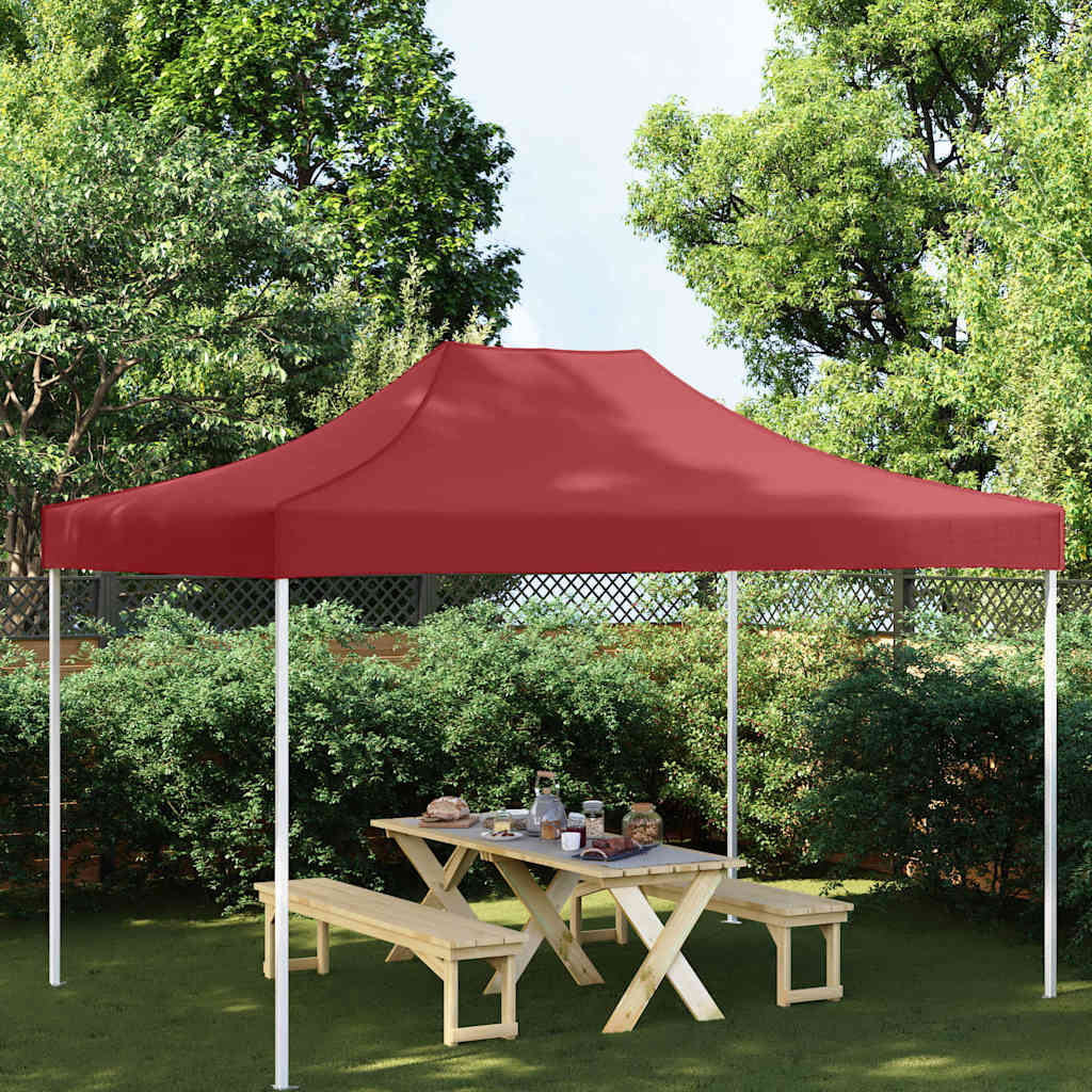 Partytentdak 270 g/m² 4,5x3 m bordeauxrood