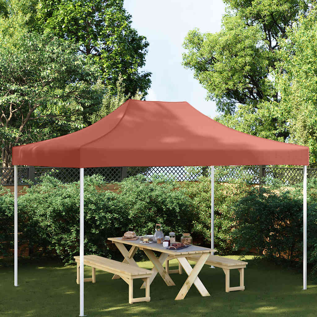 Partytentdak 270 g/m² 4,5x3 m terracottakleurig – afbeelding 1