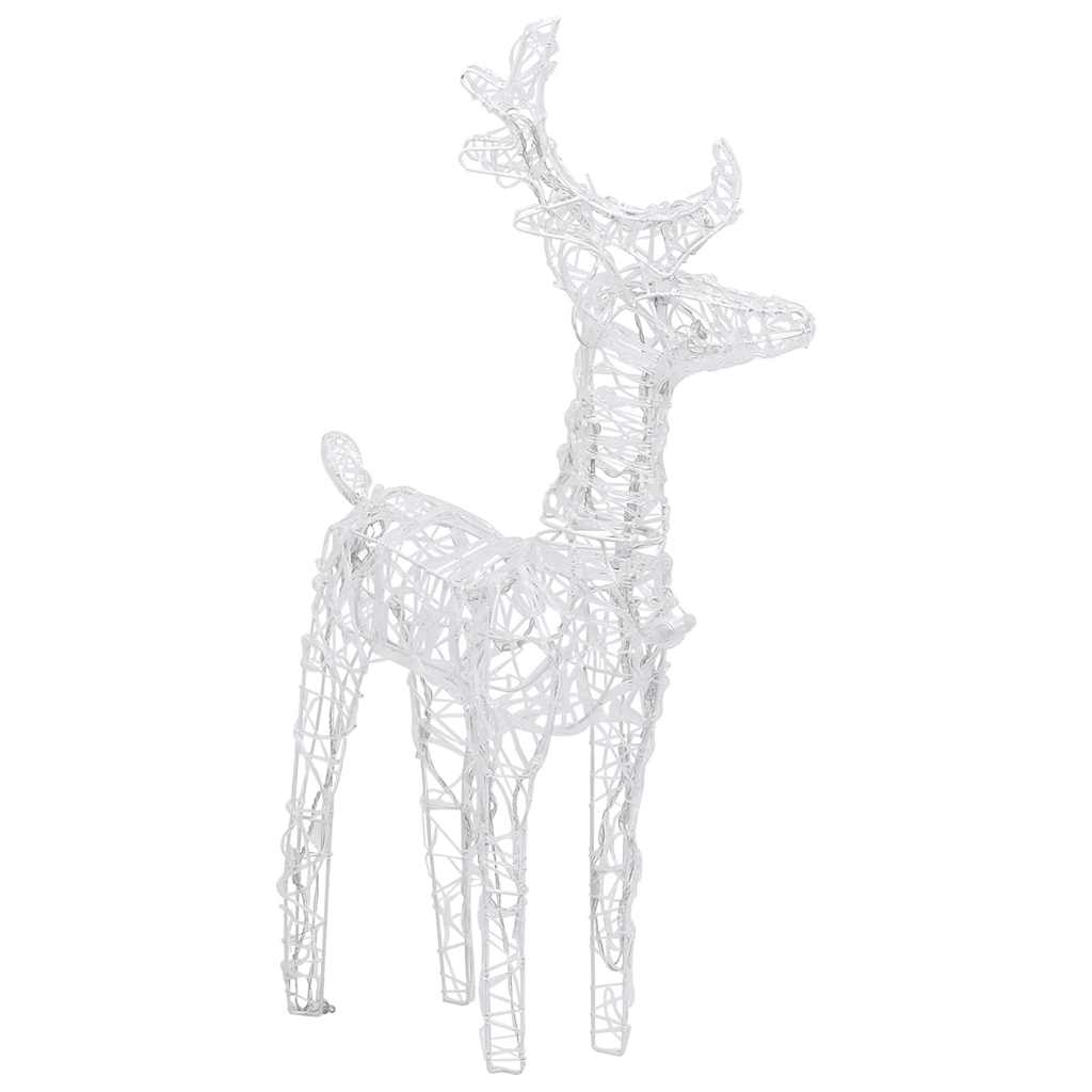 Kerstrendieren 4 st 160 LED's acryl koudwit – afbeelding 4
