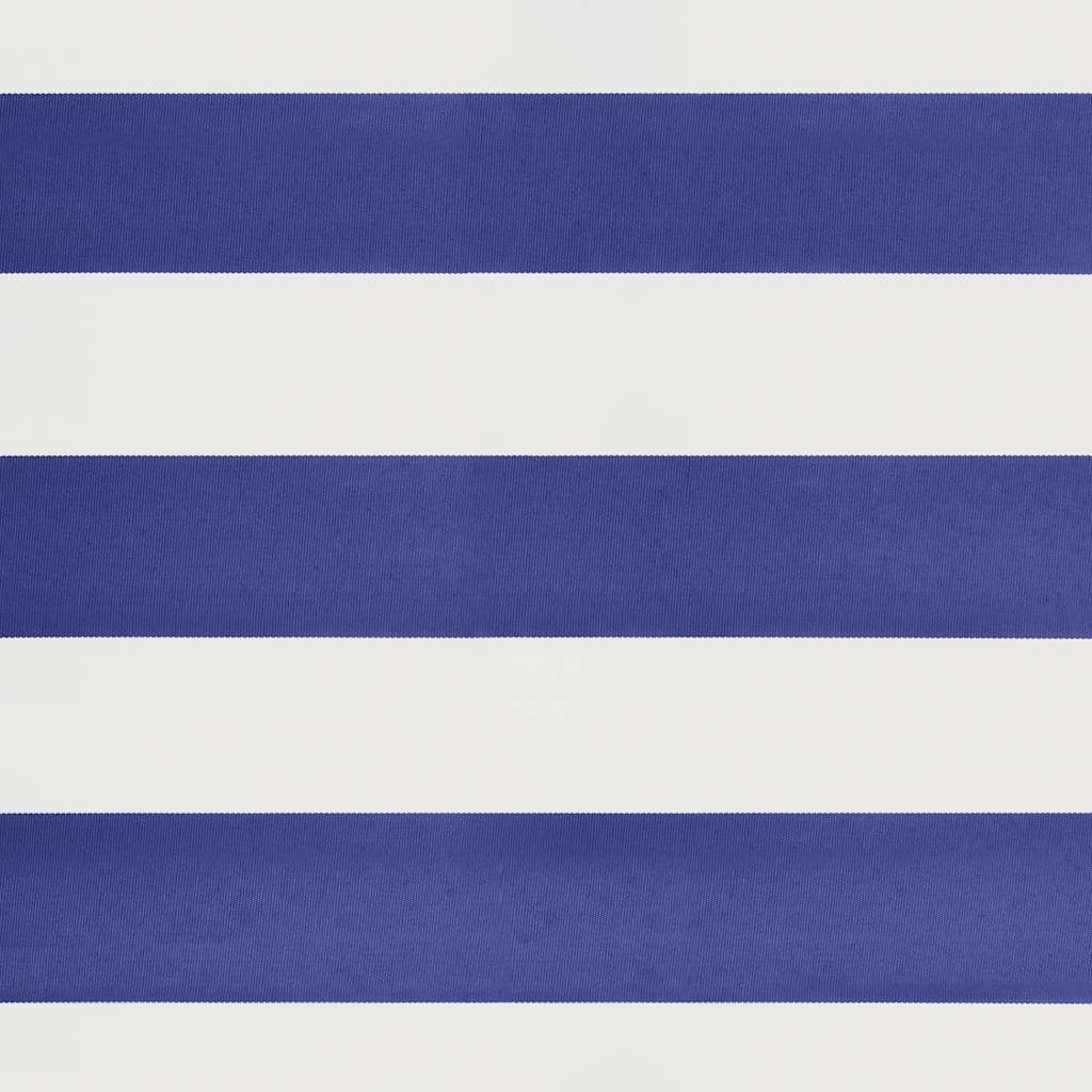 Luifel uittrekbaar 4x3 m stof en aluminium blauw en wit – afbeelding 8
