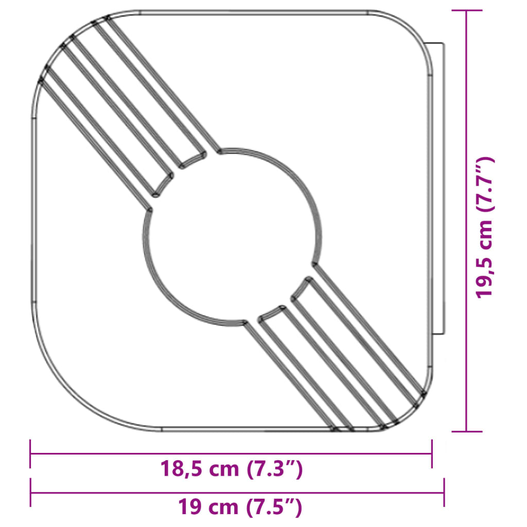 Luifel uittrekbaar 5x3 m stof en aluminium blauw en wit – afbeelding 10