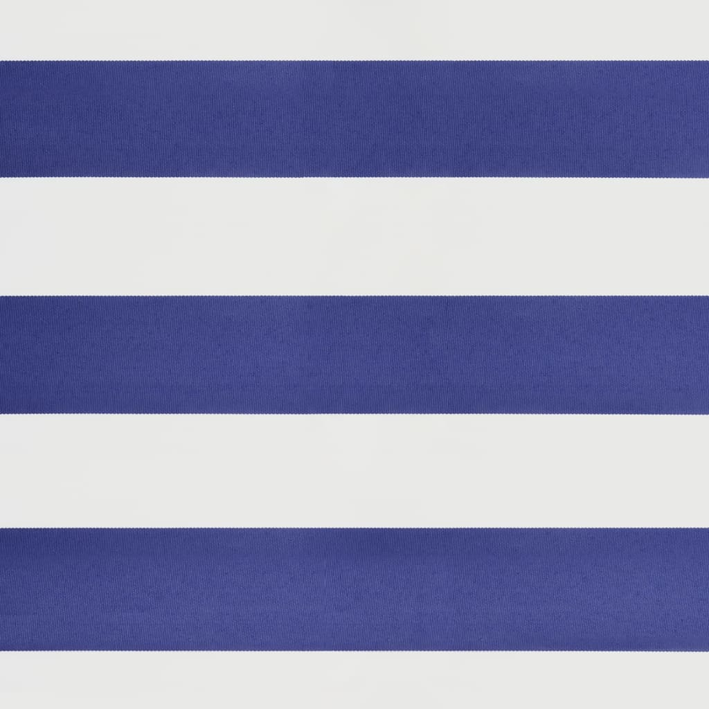Luifel uittrekbaar 5x3 m stof en aluminium blauw en wit – afbeelding 8