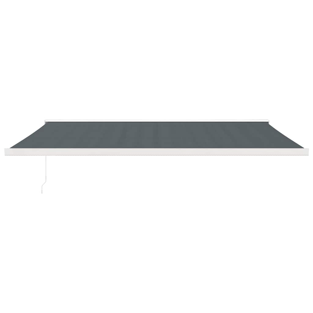Luifel uittrekbaar 5x3 m stof en aluminium antracietkleurig – afbeelding 3