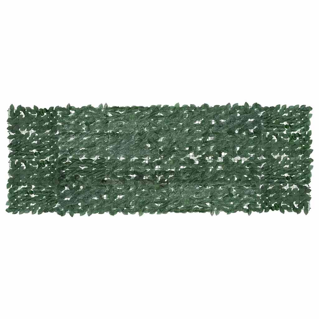 Balkonscherm met donkergroene bladeren 300x100 cm