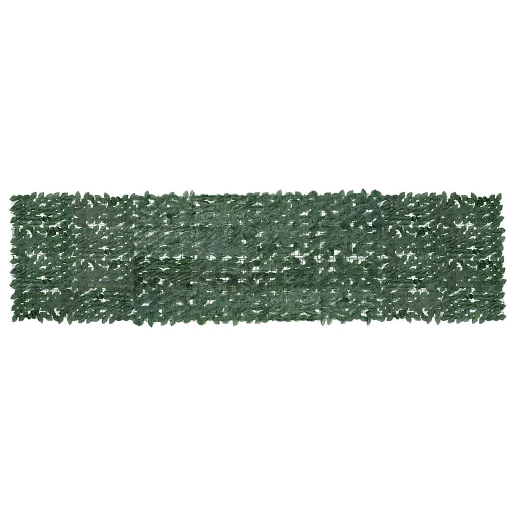 Balkonscherm met donkergroene bladeren 400x100 cm – afbeelding 1