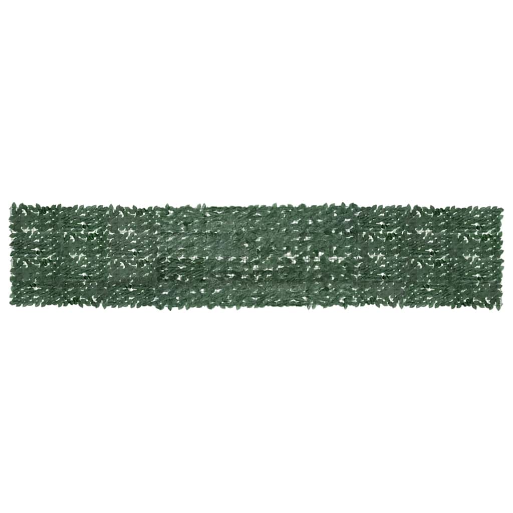 Balkonscherm met donkergroene bladeren 500x100 cm – afbeelding 1