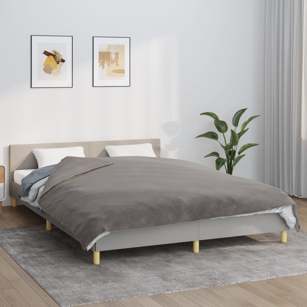 Verzwaringsdeken met hoes 200x220 cm 9 kg stof grijs – afbeelding 1