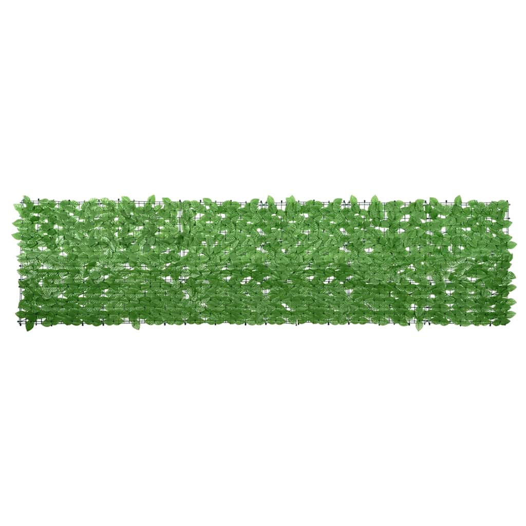 Balkonscherm met groene bladeren 300x75 cm – afbeelding 1
