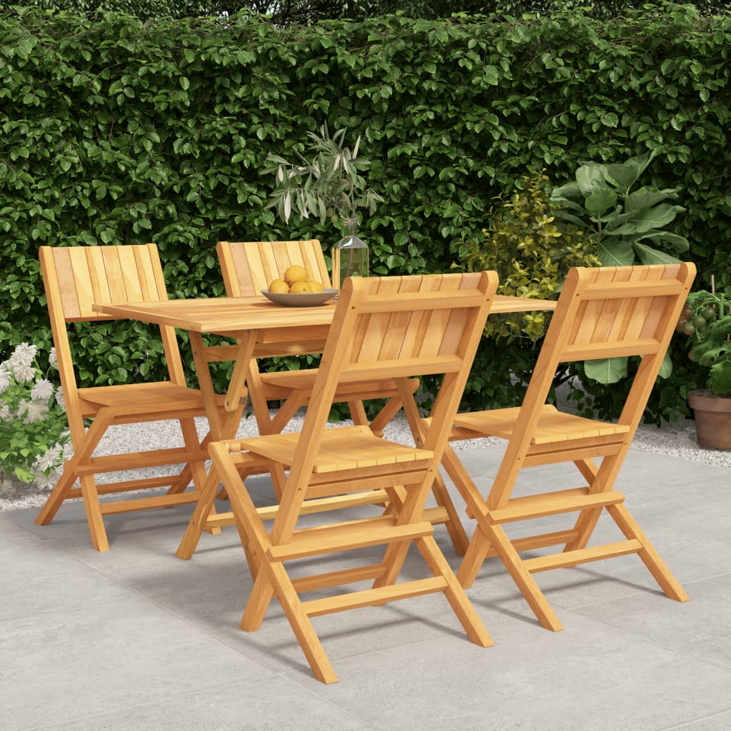 5-delige Tuinset massief teakhout – afbeelding 1