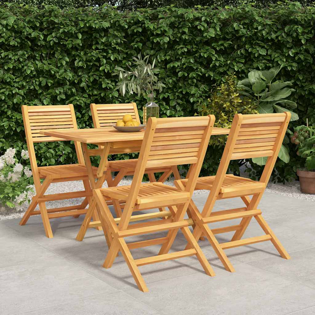 5-delige Tuinset massief teakhout – afbeelding 1