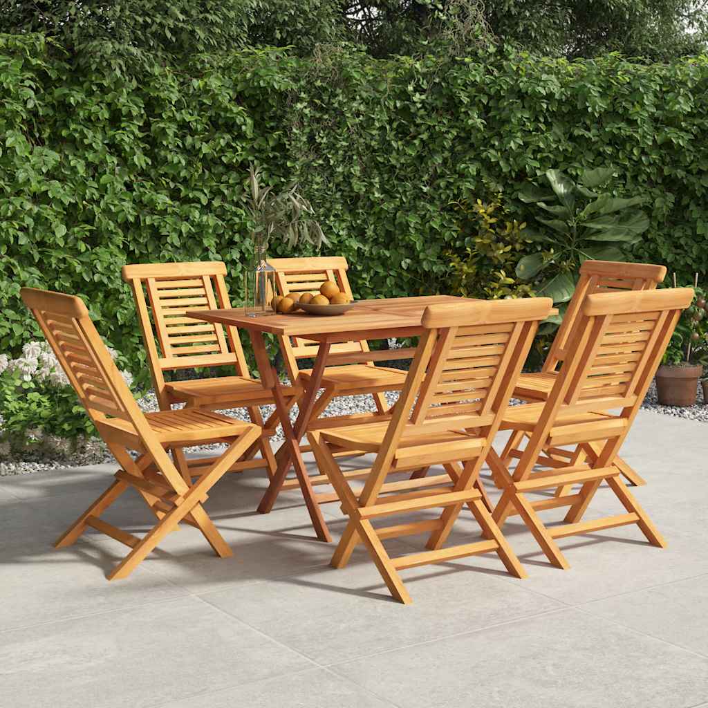 Tuinstoelen inklapbaar 6 st 47x63x90 cm massief teakhout