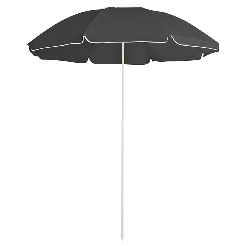 Parasol met stalen paal 180 cm antracietkleurig – afbeelding 1