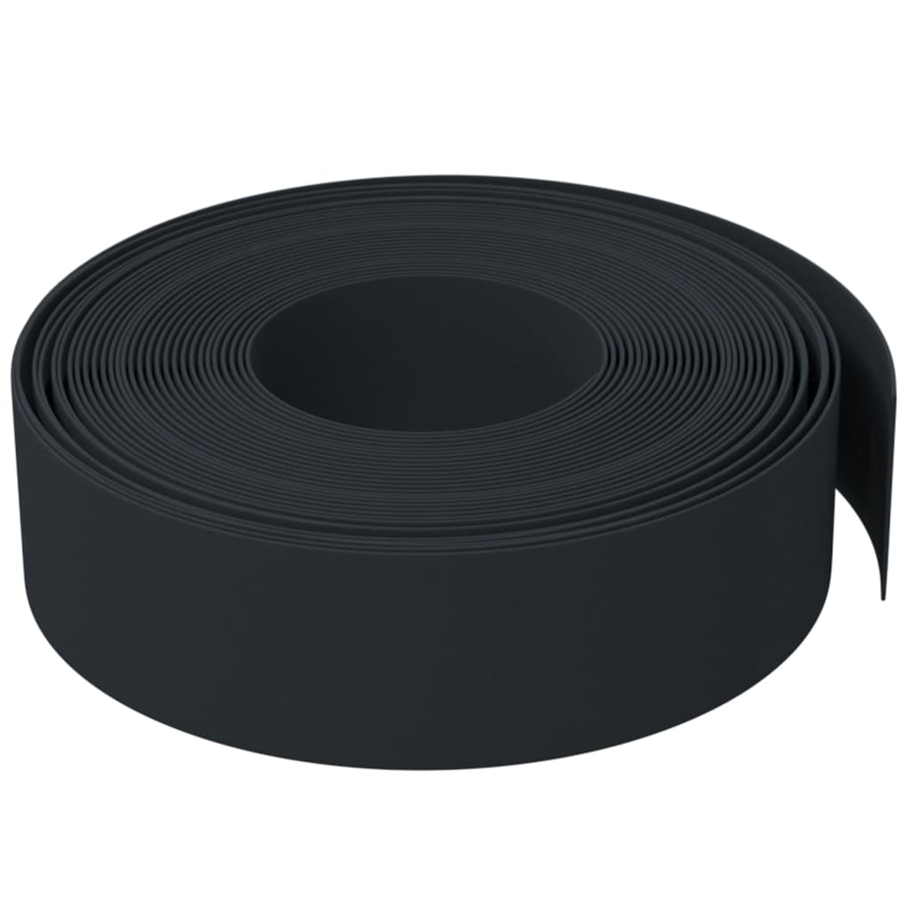Tuinranden 2 st 10 m 15 cm polyetheen zwart – afbeelding 4