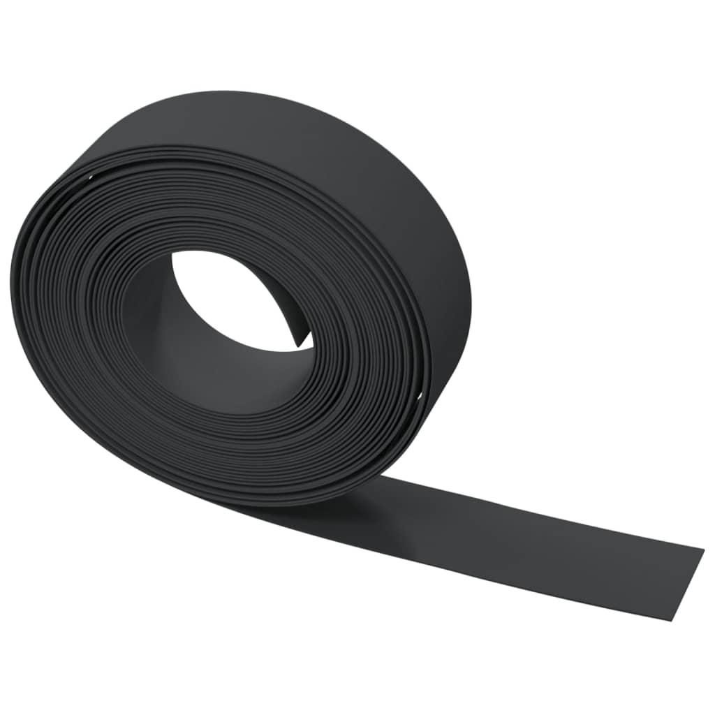 Tuinranden 2 st 10 m 15 cm polyetheen zwart – afbeelding 5