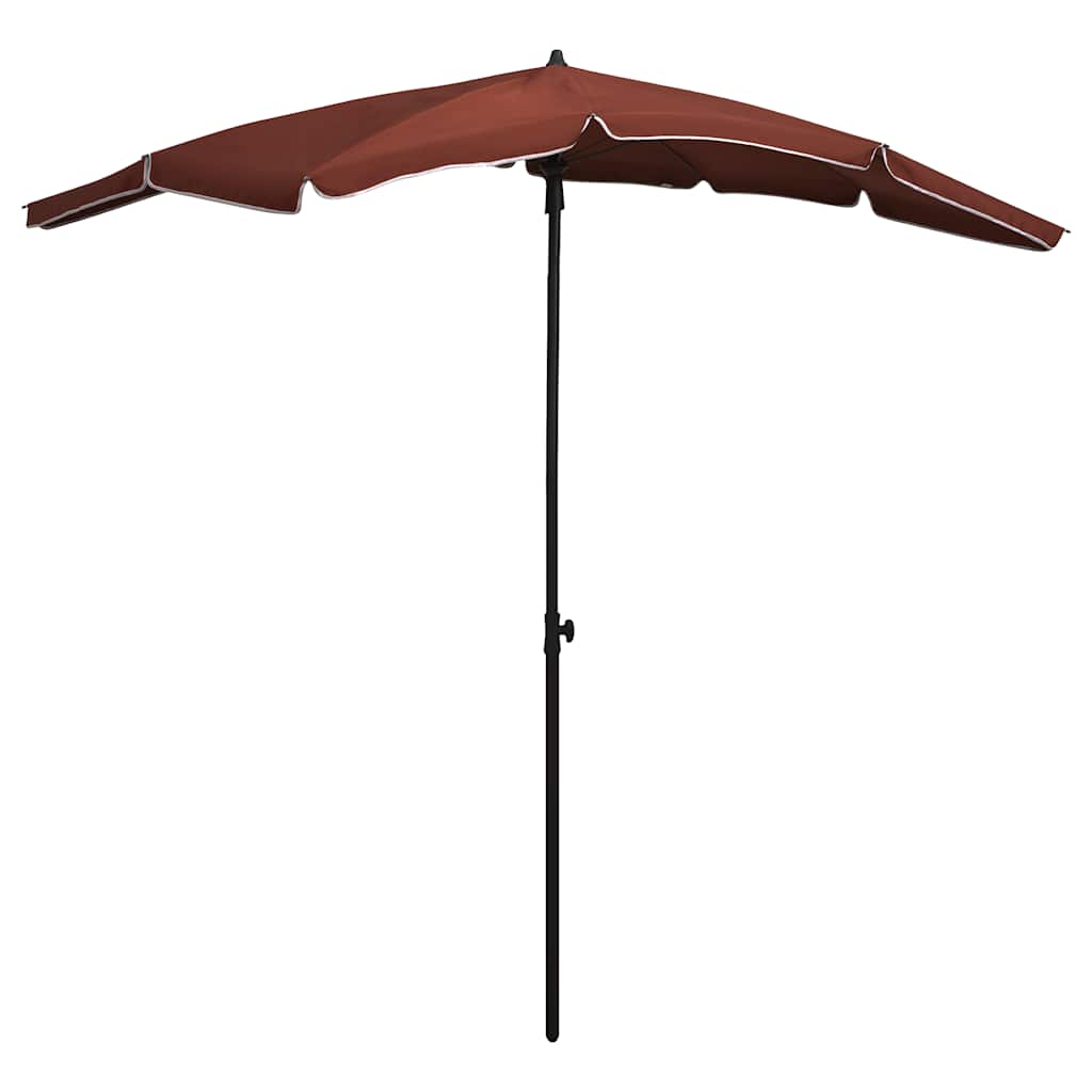 Parasol met paal 200x130 cm terracottakleurig – afbeelding 1