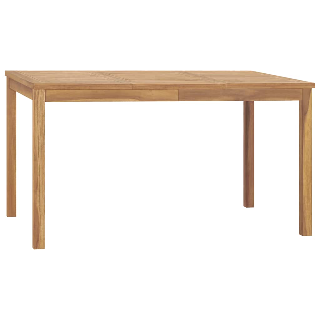Tuintafel 140x80x77 cm massief teakhout – afbeelding 1