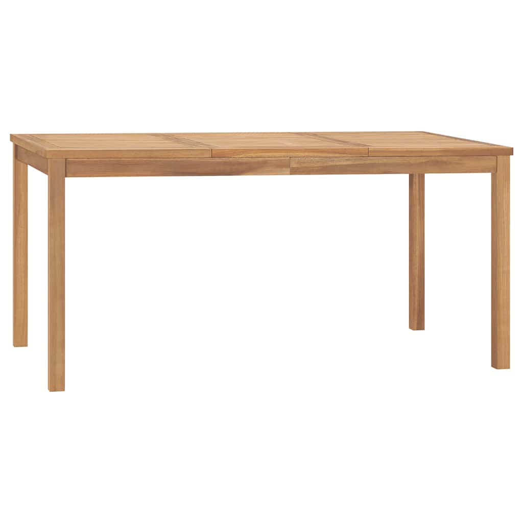 Tuintafel 160x80x77 cm massief teakhout – afbeelding 1