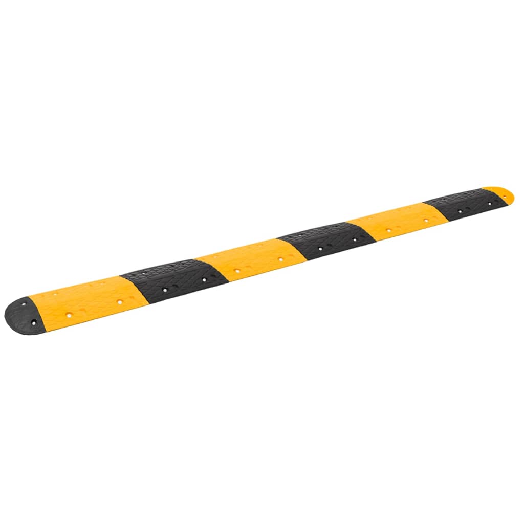 Verkeersdrempel 323x32,5x4 cm rubber geel en zwart