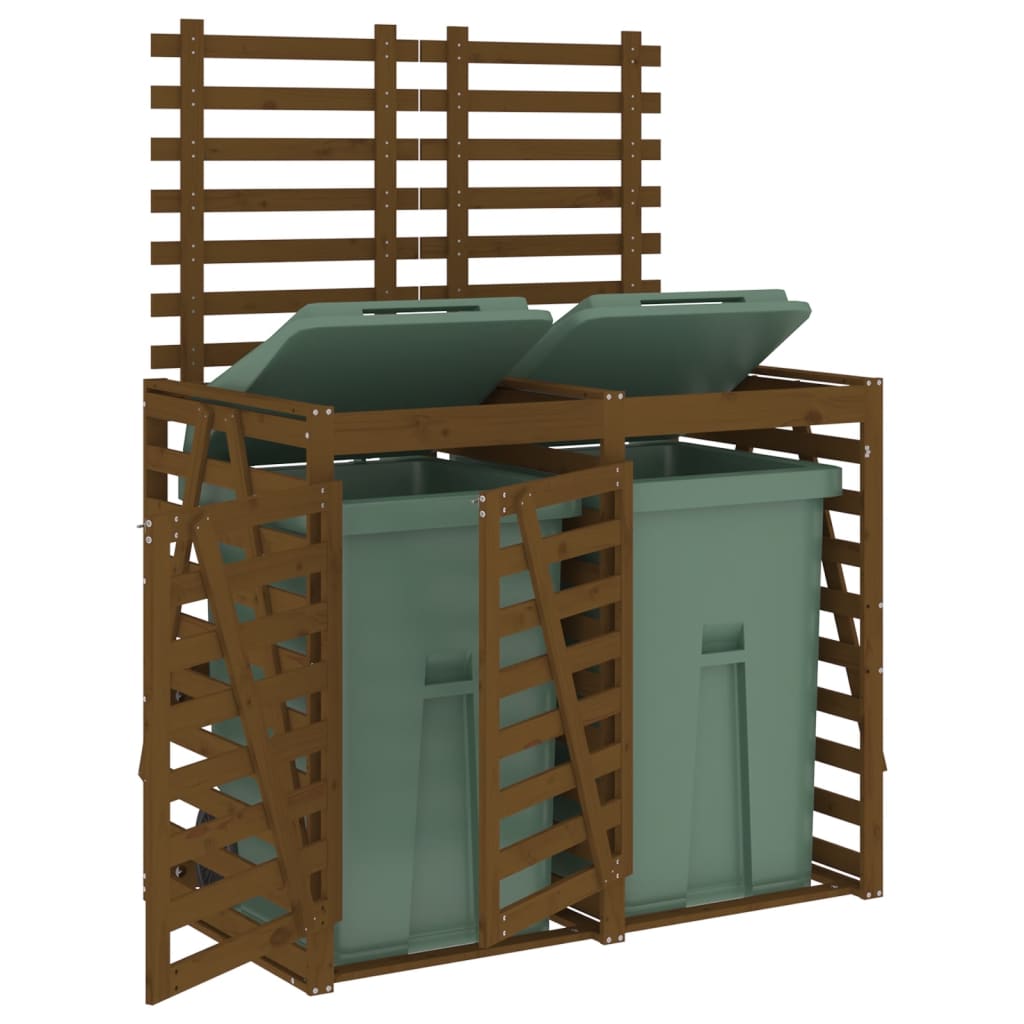 Containerberging dubbel massief grenenhout honingbruin – afbeelding 4